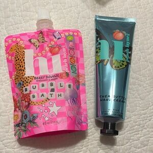 Hi peach Layne bubble bath & lotion